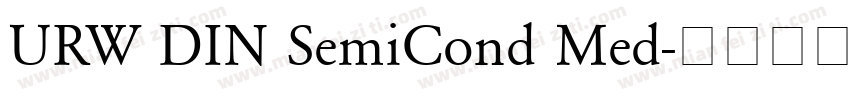 URW DIN SemiCond Med字体转换